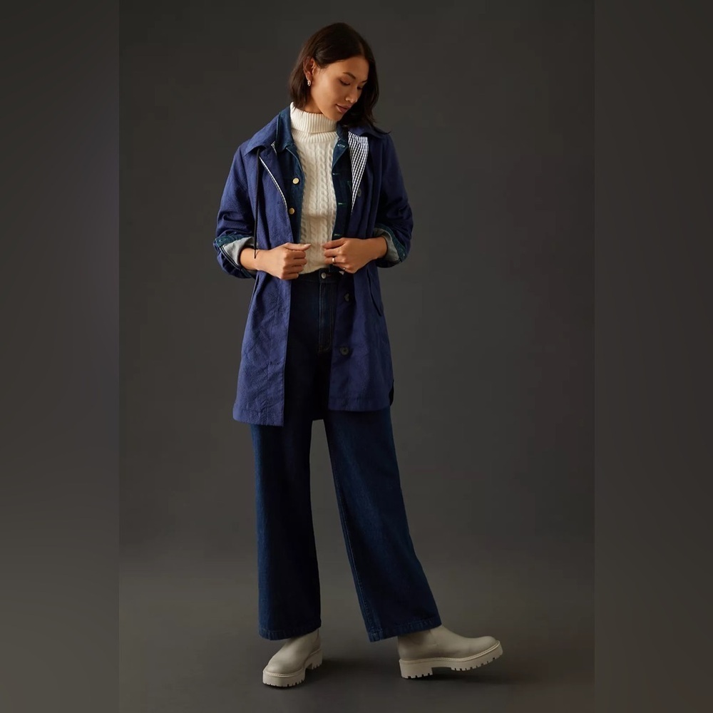 NWT Anthropologie Maeve  Collared Anorak Jacket